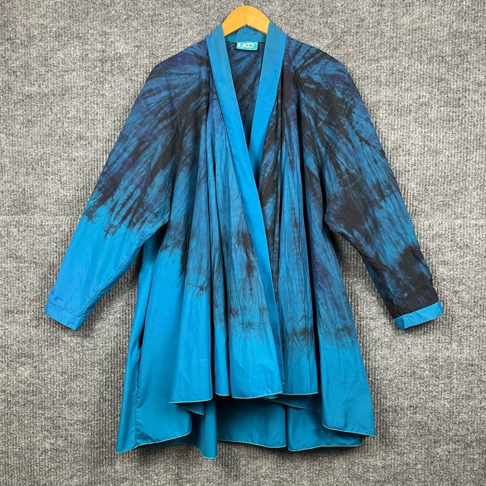Ucci Jacket Womens OS Tie Dye Avant Garde Lagenlook Art to Wear Techwear Lagom